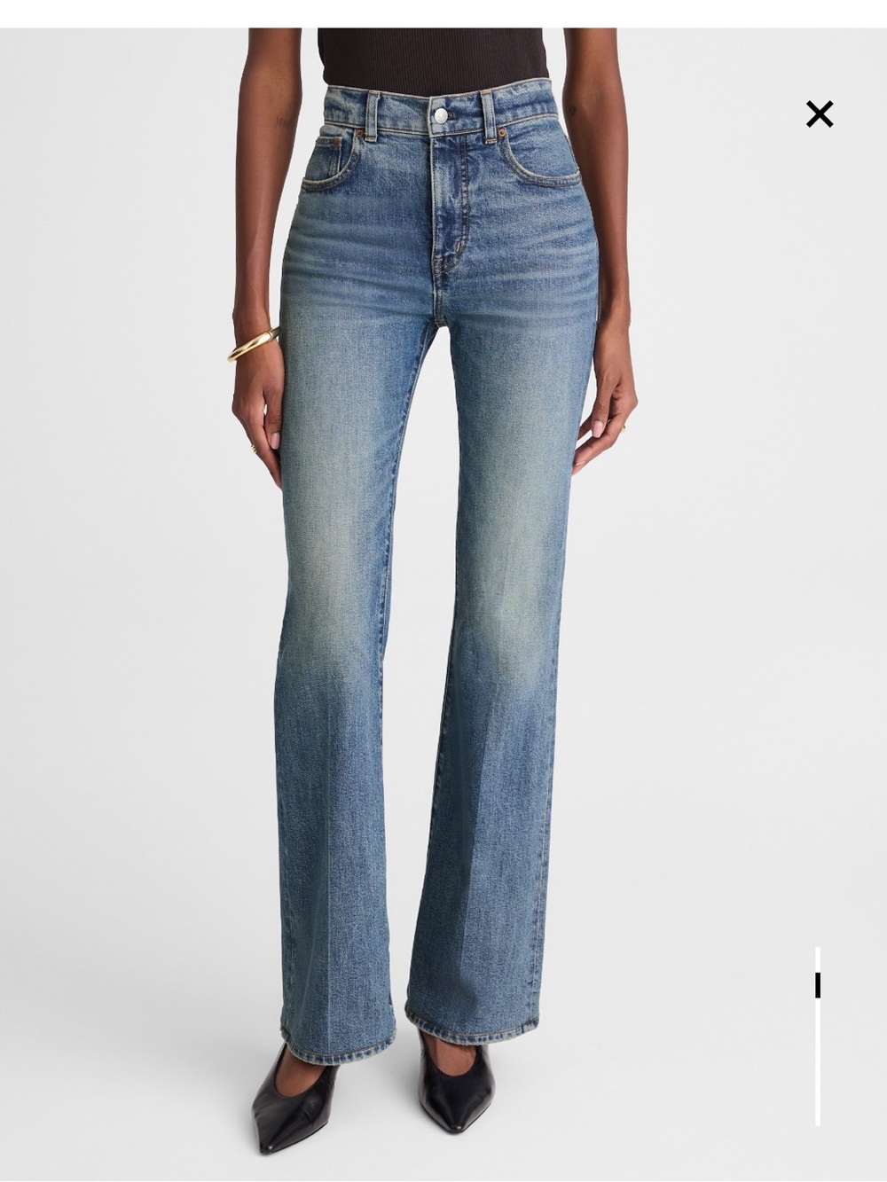 Madewell Medium Blue High-Rise Flare Jeans